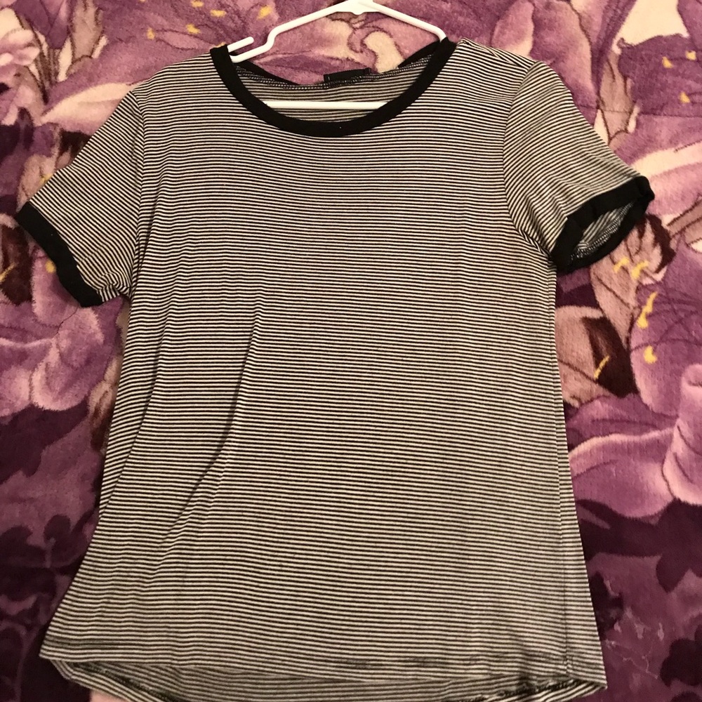 Black and white striped shirt